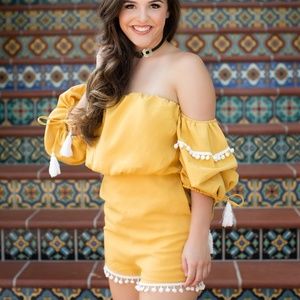 Yellow Boutique Romper Small